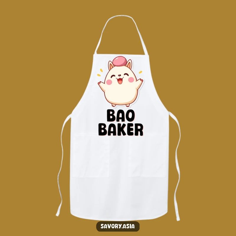 Funny Bao Bun Cheer Apron - Happy Fluffy Top Chef's Protective Gift