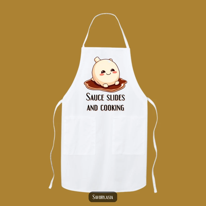 Funny Potsticker Apron: Cook with Mischievous and Humorous Flair