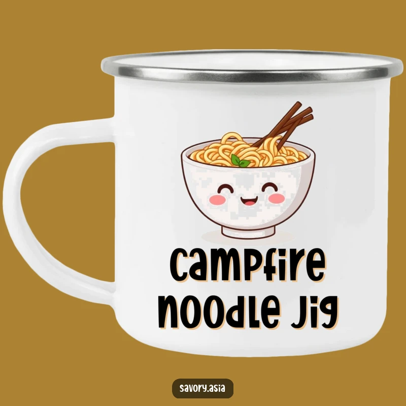 Funny Ramen Camp Mug: Campfire Meals with This Hilarious Noodle Jig, Outdoor Gift!