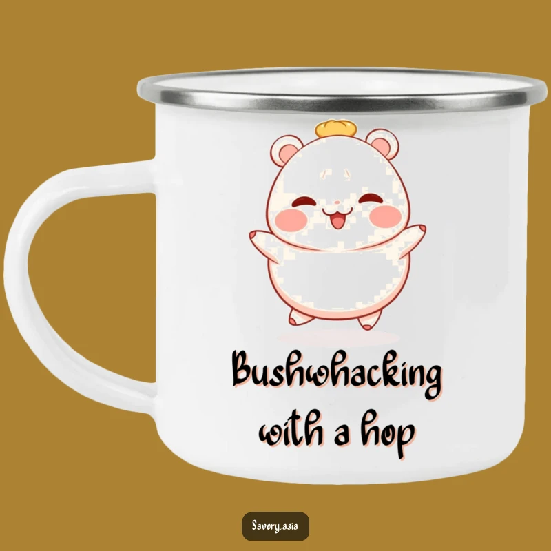 Funny Bao Bun Camping Mug: Adventures with Cheerful and Humorous Style