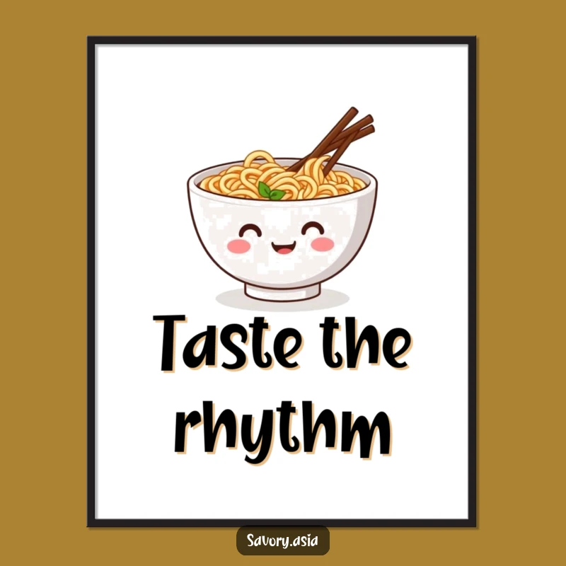 Funny Ramen Dance Art Print: Delicious Jig Decor, Perfect Wall Art, Great Gift!