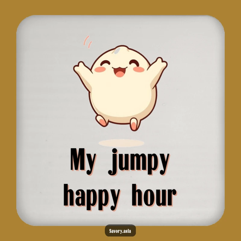 Funny Dumpling Coasters: Protect Surfaces with Hilarious Food Art