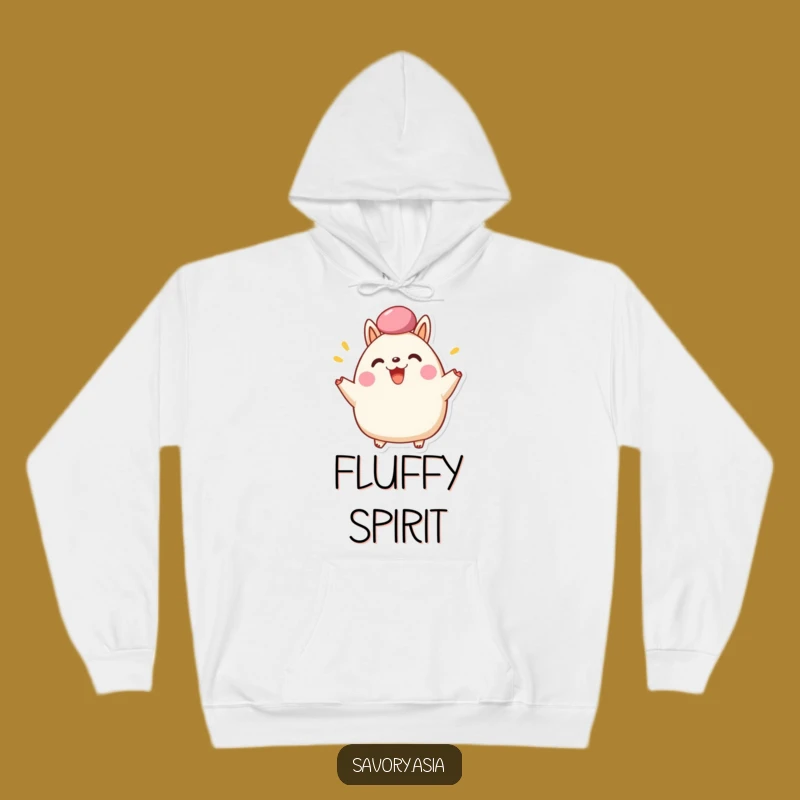 Funny Bao Bun Cozy Cheer Hoodie - Happy Fluffy Top Warm Comfort Gift