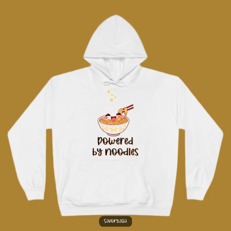 Funny Ramen Slurp Hoodie - Cozy Excited Bowl Character Warm Noodle Gift